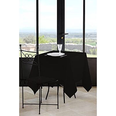 Stof Lovely Casa – Tovaglia Misura 180 x 180 cm, 100% Poliestere, Colore Nero, Modello Nelson, Rettangolare, Biancheria da tavola, Lavabile a 30 Gradi, qualità Eccezionale, Moderno, 180x180 cm Stof Lovely Casa – Tovaglia Misura 180 x 180 cm, 100% Poliestere, Colore Nero, Modello Nelson, Rettangolare, Biancheria da tavola, Lavabile a 30 Gradi, qualità Eccezionale, Moderno, 180x180 cm