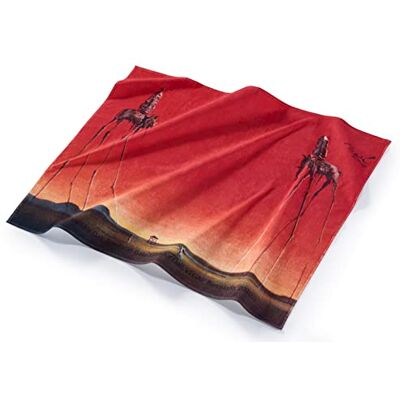 MuseARTa Asciugamano da spiaggia unisex con motivo The Elephants des Artister Salvador Dalí in cotone, dimensioni 120 x 150 cm MuseARTa Asciugamano da spiaggia unisex con motivo The Elephants des Artister Salvador Dalí in cotone, dimensioni 120 x 150 cm