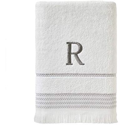 SKL Home Asciugamano da bagno, R, cotone, bianco, 28x54 SKL Home Asciugamano da bagno, R, cotone, bianco, 28x54