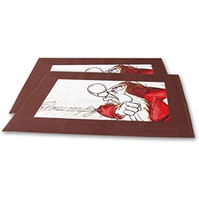 Disney Egan Set 2 Tovaglie Americane Brontolo 55x35 Disney Egan Set 2 Tovaglie Americane Brontolo 55x35