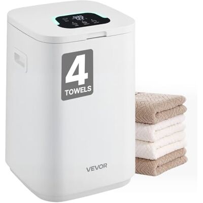 VEVOR Scaldasalviette Capienza 20 Litri con Schermo LED, Scaldacoperte per Bagno, 3 Livelli di Timer, Impostazione Temperatura, Blocco di Sicurezza, per Spa, Casa, Bianco VEVOR Scaldasalviette Capienza 20 Litri con Schermo LED, Scaldacoperte per Bagno, 3 Livelli di Timer, Impostazione Temperatura, Blocco di Sicurezza, per Spa, Casa, Bianco