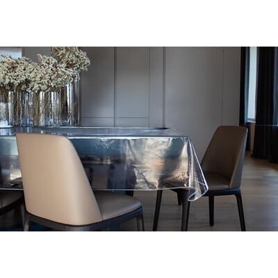 GEMITEX Tovaglia Trasparente, Impermeabile, Antimacchia, Morbida e Protettiva, Ideale x Tavoli Rettangolare da 10 persone, 130 x 240 cm MADE IN ITALY, Rifinita con Tagliacuci GEMITEX Tovaglia Trasparente, Impermeabile, Antimacchia, Morbida e Protettiva, Ideale x Tavoli Rettangolare da 10 persone, 130 x 240 cm MADE IN ITALY, Rifinita con Tagliacuci