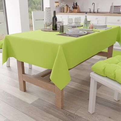 PETTI Artigiani Italiani Tovaglia da Tavola, Tovaglia Cucina in Cotone Tinta Unita, Verde Chiaro X15 Posti (140x300 cm) PETTI Artigiani Italiani Tovaglia da Tavola, Tovaglia Cucina in Cotone Tinta Unita, Verde Chiaro X15 Posti (140x300 cm)