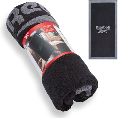 Reebok Prague Asciugamano Cotone Nero – Telo Bagno Grande Morbido Asciugamani Palestra e Doccia Uomo e Donna Asciugamano Sportivo Asciugatura Rapida Mare, Piscina e Viaggio Reebok Prague Asciugamano Cotone Nero – Telo Bagno Grande Morbido Asciugamani Palestra e Doccia Uomo e Donna Asciugamano Sportivo Asciugatura Rapida Mare, Piscina e Viaggio