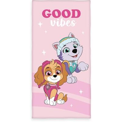 Herding Asciugamano da bagno Paw Patrol, circa 70x140 cm, 100% cotone/velluto, rosa Herding Asciugamano da bagno Paw Patrol, circa 70x140 cm, 100% cotone/velluto, rosa