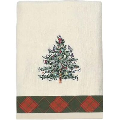 Spode Avanti Linens Asciugamano in cotone, collezione Christmas Tree, colore: Rosso Spode Avanti Linens Asciugamano in cotone, collezione Christmas Tree, colore: Rosso