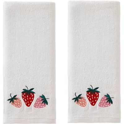 SKL Home Asciugamano estivo con fragole (confezione da 2) SKL Home Asciugamano estivo con fragole (confezione da 2)