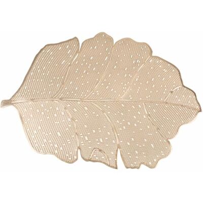 Tivoli Set 6 Tovaglietta foglia oro 45x30 cm, Gold Tivoli Set 6 Tovaglietta foglia oro 45x30 cm, Gold