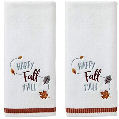 SKL Home by Saturday Knight Ltd. Happy Fall Yall Asciugamano, colore: bianco SKL Home by Saturday Knight Ltd. Happy Fall Yall Asciugamano, colore: bianco