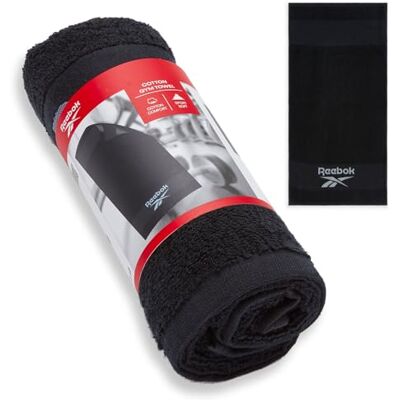 Reebok Capri Asciugamano da Palestra in Cotone – Quick Dry e anti-umidità Leggero e assorbente gym towel per allenamento, home gym, fitness, viaggi e sport – 40 x 80 cm Nero telo palestra Reebok Capri Asciugamano da Palestra in Cotone – Quick Dry e anti-umidità Leggero e assorbente gym towel per allenamento, home gym, fitness, viaggi e sport – 40 x 80 cm Nero telo palestra