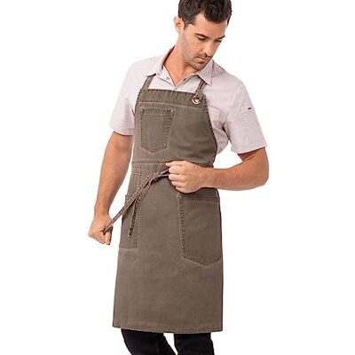 Chef Works antico da chef Bib grembiule, Chef Works antico da chef Bib grembiule,