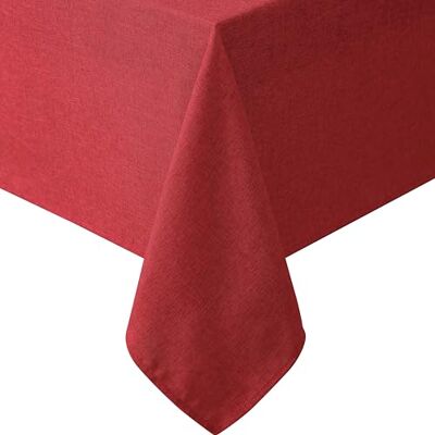 Laura Ashley Harper Tovaglia in tessuto lussuosamente liscio, per cene formali o informali, vacanze, banchetti, matrimoni o feste, 152,4 x 304,8 cm, colore: rosso Laura Ashley Harper Tovaglia in tessuto lussuosamente liscio, per cene formali o informali, vacanze, banchetti, matrimoni o feste, 152,4 x 304,8 cm, colore: rosso