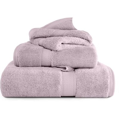 Superior Set di Asciugamani, Cotone Egiziano, Viola, 900 g, 3 Pezzi Superior Set di Asciugamani, Cotone Egiziano, Viola, 900 g, 3 Pezzi