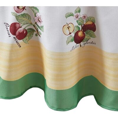 Elrene Home Fashions Villeroy & Boch, tovaglia da pranzo rotonda resistente alle macchie e all'acqua, motivo giardino francese, 177,8 x 177,8 cm Elrene Home Fashions Villeroy & Boch, tovaglia da pranzo rotonda resistente alle macchie e all'acqua, motivo giardino francese, 177,8 x 177,8 cm