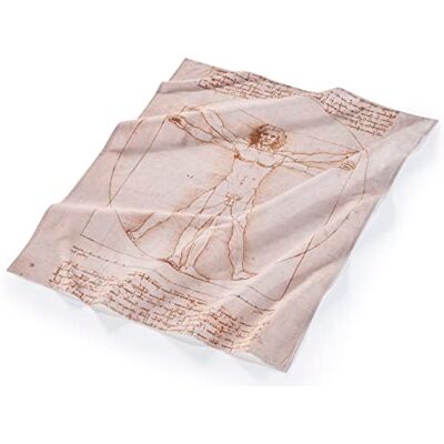 Musearta Asciugamano da spiaggia unisex con motivo The Vitruvian Man des Artister Leonardo da Vinci, in cotone, dimensioni 120 x 150 cm Musearta Asciugamano da spiaggia unisex con motivo The Vitruvian Man des Artister Leonardo da Vinci, in cotone, dimensioni 120 x 150 cm