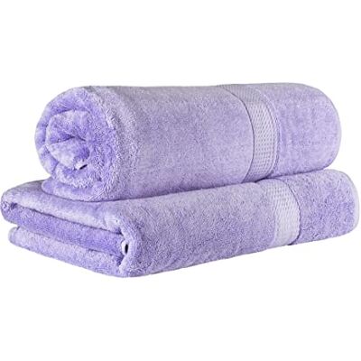 Superior Set di lenzuola da bagno in cotone egiziano, 2 pezzi, telo da bagno 86,4 x 172,7 cm, 800 g/m², 2 pezzi, viola Superior Set di lenzuola da bagno in cotone egiziano, 2 pezzi, telo da bagno 86,4 x 172,7 cm, 800 g/m², 2 pezzi, viola