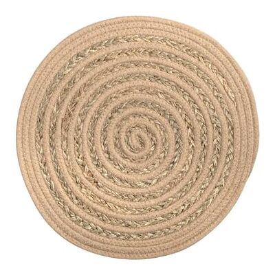 H&H Set 6 Tovagliette Tonde, Marroni, Seagrass, 38cm H&H Set 6 Tovagliette Tonde, Marroni, Seagrass, 38cm