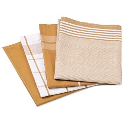 GÖZZE 60057 - Set di strofinacci in cotone - 50x70cm, Giallo GÖZZE 60057 - Set di strofinacci in cotone - 50x70cm, Giallo