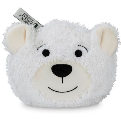 Grünspecht Il mio piccolo amico di calore orso polare, cuscino termico con noccioli di ciliegia con rivestimento lavabile per bambini, peluche caldo per dolori addominali e raffreddori () Grünspecht Il mio piccolo amico di calore orso polare, cuscino termico con noccioli di ciliegia con rivestimento lavabile per bambini, peluche caldo per dolori addominali e raffreddori ()