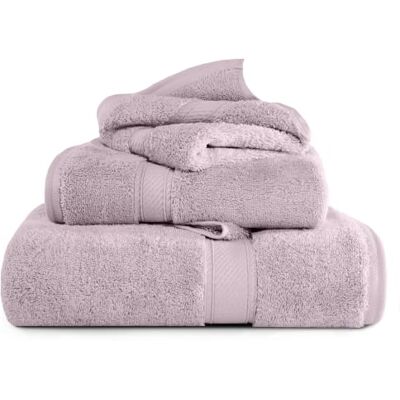 Superior Set di Asciugamani, Cotone Egiziano, Viola, 900 g, 3 Pezzi Superior Set di Asciugamani, Cotone Egiziano, Viola, 900 g, 3 Pezzi