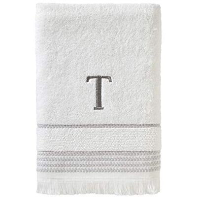 SKL Home Asciugamano da bagno, T, cotone, bianco, 28x54 SKL Home Asciugamano da bagno, T, cotone, bianco, 28x54