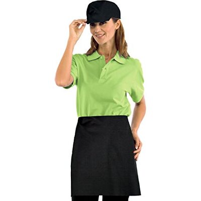 ISACCO Grembiule Vita 70x46 con Tasca Nero, Nero, 65% Poliestere 35% Cotone ISACCO Grembiule Vita 70x46 con Tasca Nero, Nero, 65% Poliestere 35% Cotone