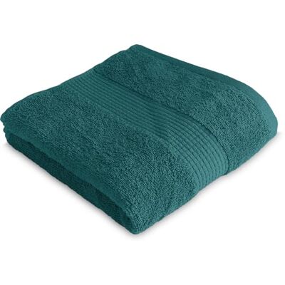 Le linge de Jules Asciugamano da bagno, 50 x 90 cm, 100% cotone, 450 g/m2, colore: blu anatra Le linge de Jules Asciugamano da bagno, 50 x 90 cm, 100% cotone, 450 g/m2, colore: blu anatra
