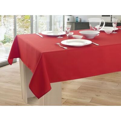 Le linge de Jules Tovaglia in tinta unita, antimacchia, colore: rosso, rettangolare, 150 x 240 cm Le linge de Jules Tovaglia in tinta unita, antimacchia, colore: rosso, rettangolare, 150 x 240 cm