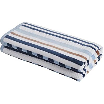Superior Telo Mare Testurizzato, Blu Mattina, Coppia 86,4 x 162,6 cm Superior Telo Mare Testurizzato, Blu Mattina, Coppia 86,4 x 162,6 cm