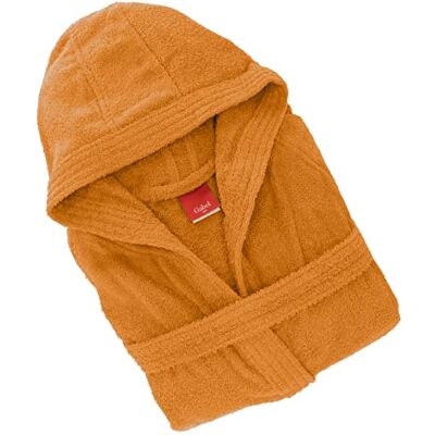 Gabel Accappatoio adulto unisex in spugna di puro cotone idrofilo, tinta unita, peso spugna 380 gr/mq, ampie tasche, cintura e pratico cappuccio, anche come vestaglia. Gabel Accappatoio adulto unisex in spugna di puro cotone idrofilo, tinta unita, peso spugna 380 gr/mq, ampie tasche, cintura e pratico cappuccio, anche come vestaglia.
