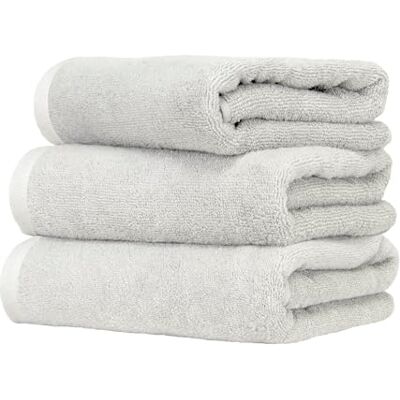 Ruggeri Set 3 Asciugamani Viso 50x100 100% Cotone Extra Morbido Collezione Let's Color! (Bianco) Ruggeri Set 3 Asciugamani Viso 50x100 100% Cotone Extra Morbido Collezione Let's Color! (Bianco)