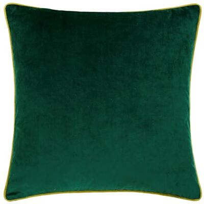 furn. Fodera per cuscino Meridian – Fodera decorativa di lusso in velluto con bordino a contrasto (Smeraldo/Muschio 45x45cm) furn. Fodera per cuscino Meridian – Fodera decorativa di lusso in velluto con bordino a contrasto (Smeraldo/Muschio 45x45cm)
