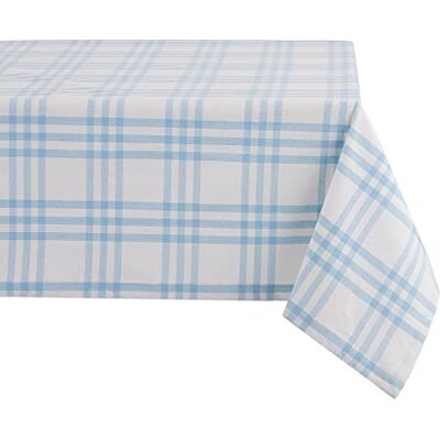DII Home Sweet Farmhouse Tovaglia da tavolo, motivo scozzese, 52 x 52 cm, colore: azzurro DII Home Sweet Farmhouse Tovaglia da tavolo, motivo scozzese, 52 x 52 cm, colore: azzurro