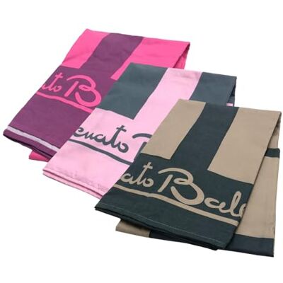 Renato Balestra Telo Mare Microfibra, 3pz Multicolore (Fango-Nero + Fragola-Vinaccio + Grigio-Rosa) Renato Balestra Telo Mare Microfibra, 3pz Multicolore (Fango-Nero + Fragola-Vinaccio + Grigio-Rosa)