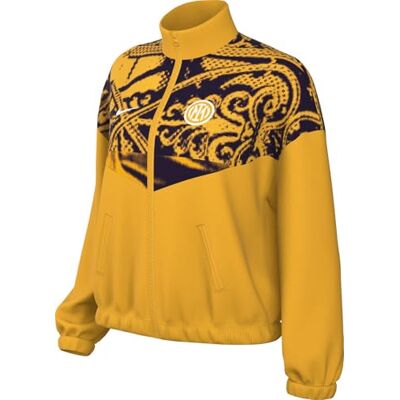 Nike Giacca Da Calcio In Tessuto Tecnico Dell'Inter Essential Windrunner Third Donna, University Gold/White, , M Nike Giacca Da Calcio In Tessuto Tecnico Dell'Inter Essential Windrunner Third Donna, University Gold/White, , M