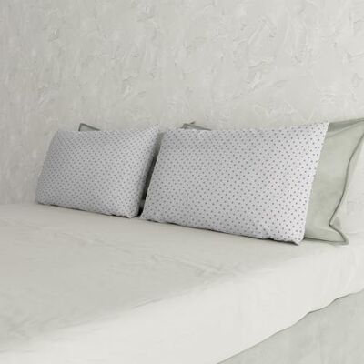 Italian Bed Linen Max Color Coppia di Federe Tinta Unita, 100% Cotone, Pois Rosa Antico, 52 x 82 cm Italian Bed Linen Max Color Coppia di Federe Tinta Unita, 100% Cotone, Pois Rosa Antico, 52 x 82 cm