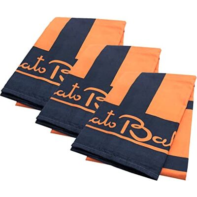 Renato Balestra Telo Mare Microfibra, 3pz Arancio-Nero Renato Balestra Telo Mare Microfibra, 3pz Arancio-Nero
