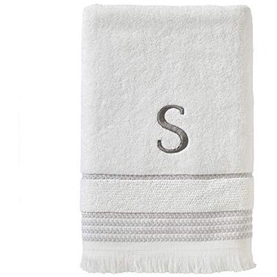 SKL Home Asciugamano da bagno, S, Cotone, Bianco, 28x54 SKL Home Asciugamano da bagno, S, Cotone, Bianco, 28x54