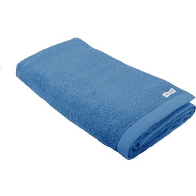 TOM TAILOR Asciugamano da sauna, 80 x 200 cm, 100% cotone, spugna, con due asole ed etichetta con logo, colore blu (Cool Blue) TOM TAILOR Asciugamano da sauna, 80 x 200 cm, 100% cotone, spugna, con due asole ed etichetta con logo, colore blu (Cool Blue)