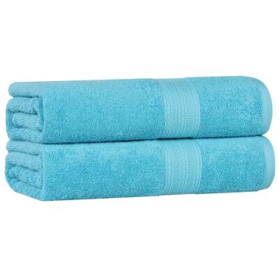 Superior Set di Asciugamani da Bagno ecologici, Cotone, Turchese, 68,6 x 137,2 cm, 4 Pezzi Superior Set di Asciugamani da Bagno ecologici, Cotone, Turchese, 68,6 x 137,2 cm, 4 Pezzi