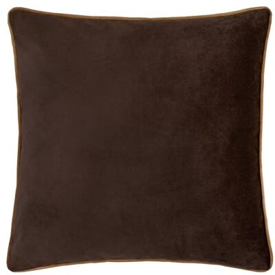 furn. Fodera per cuscino Meridian – Fodera decorativa di lusso in velluto con bordino a contrasto (Cioccolato/Caramello 45x45cm) furn. Fodera per cuscino Meridian – Fodera decorativa di lusso in velluto con bordino a contrasto (Cioccolato/Caramello 45x45cm)