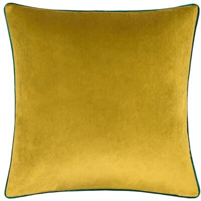 furn. Fodera per cuscino Meridian – Fodera decorativa di lusso in velluto con bordino a contrasto (Muschio/Smeraldo 45x45cm) furn. Fodera per cuscino Meridian – Fodera decorativa di lusso in velluto con bordino a contrasto (Muschio/Smeraldo 45x45cm)