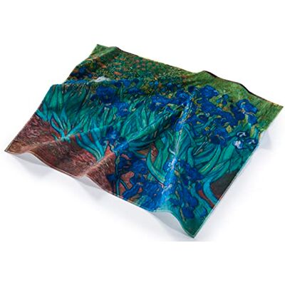 MuseARTa Asciugamano da spiaggia unisex con motivo iris dell'artista Vincent Van Gogh in cotone, dimensioni 120 x 150 cm MuseARTa Asciugamano da spiaggia unisex con motivo iris dell'artista Vincent Van Gogh in cotone, dimensioni 120 x 150 cm