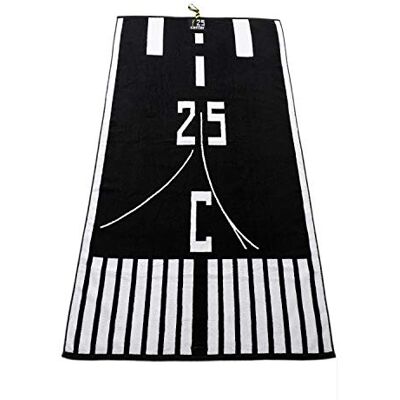 25CENTER Asciugamano da Spiaggia, Cotone, Nero/Bianco, 90 x 180 cm 25CENTER Asciugamano da Spiaggia, Cotone, Nero/Bianco, 90 x 180 cm