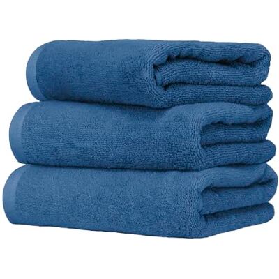 Ruggeri Set 3 Asciugamani Viso 50x100 100% Cotone Extra Morbido Collezione Let's Color! (Blu) Ruggeri Set 3 Asciugamani Viso 50x100 100% Cotone Extra Morbido Collezione Let's Color! (Blu)
