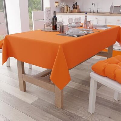 PETTI Artigiani Italiani Tovaglia da Tavola, Tovaglia Cucina in Cotone Tinta Unita, Arancione X15 Posti (140x300 cm) PETTI Artigiani Italiani Tovaglia da Tavola, Tovaglia Cucina in Cotone Tinta Unita, Arancione X15 Posti (140x300 cm)
