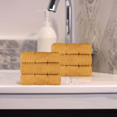 Superior Set di asciugamani in cotone, Zero Twist, bordo a nido d'ape, piccoli asciugamani, morbidi e assorbenti in peluche, essenziali per la casa, spa, salone, hotel, cucina, lusso ad asciugatura Superior Set di asciugamani in cotone, Zero Twist, bordo a nido d'ape, piccoli asciugamani, morbidi e assorbenti in peluche, essenziali per la casa, spa, salone, hotel, cucina, lusso ad asciugatura