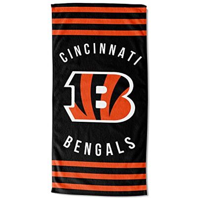Northwest NFL Cincinnati Bengals Telo da spiaggia, 76,2 x 152,4 cm, a righe Northwest NFL Cincinnati Bengals Telo da spiaggia, 76,2 x 152,4 cm, a righe