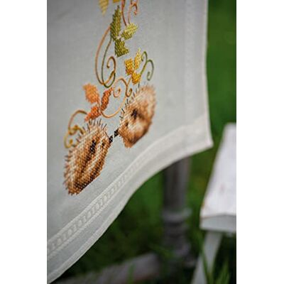 Vervaco Kit Punto Croce Prestampato Centrotavola RICCI E FOGLIE AUTUNNALI Biancheria Da Tavola Set Fai Da Te Creativo 40 x 100 cm Kit Hobby Creativi Adulti Casa Decor Cross Stitch Runner Vervaco Kit Punto Croce Prestampato Centrotavola RICCI E FOGLIE AUTUNNALI Biancheria Da Tavola Set Fai Da Te Creativo 40 x 100 cm Kit Hobby Creativi Adulti Casa Decor Cross Stitch Runner
