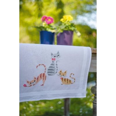 Vervaco Kit Punto Croce Prestampato Centrotavola GATTI A STRISCE Biancheria Da Tavola Set Fai Da Te Creativo 40 x 100 cm Kit Hobby Creativi Adulti Casa Decor Cross Stitch Runner Vervaco Kit Punto Croce Prestampato Centrotavola GATTI A STRISCE Biancheria Da Tavola Set Fai Da Te Creativo 40 x 100 cm Kit Hobby Creativi Adulti Casa Decor Cross Stitch Runner